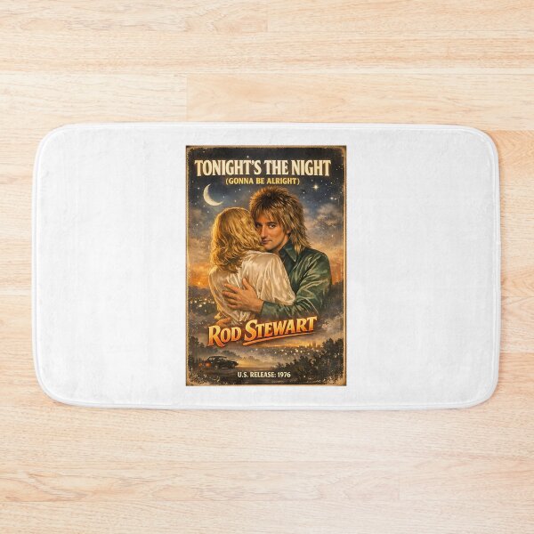 Item preview, Vintage Rod Stewart Concert Poster Artwork for Tonight's the Night Song designed and sold by delineatesupply.