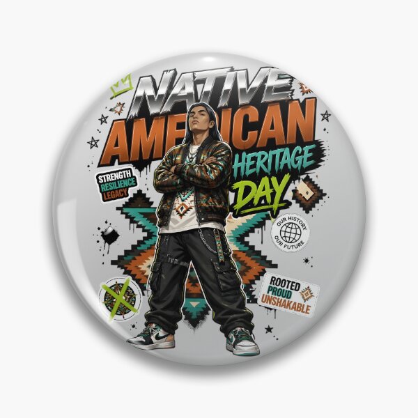 Item preview, Native American Heritage Day Anime Streetwear Guy designed and sold by CloudyCatArt.