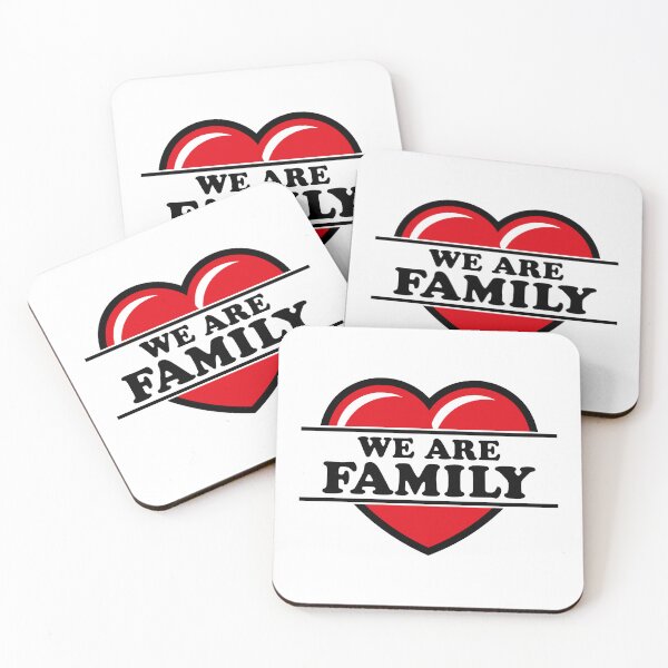 Item preview, We Are Family (Heart / Love / Birth / Parents / Black 2C) designed and sold by MrFaulbaum.