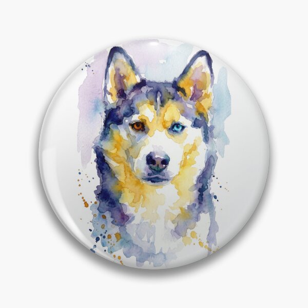 Item preview, Husky, Frontal Mask and Heterochromia Eyes designed and sold by caracatita75.