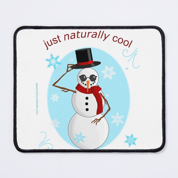 Item preview, Snowman is just naturally cool designed and sold by Inkhornmedia.
