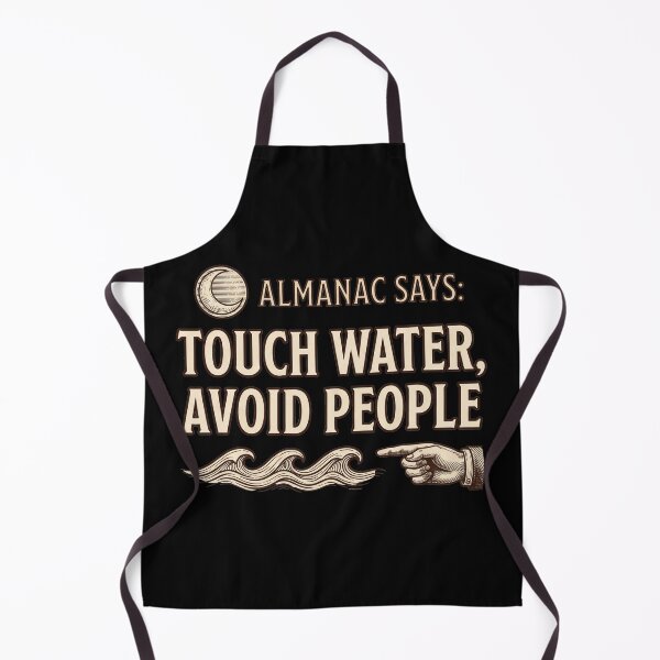 Item preview, Almanac Says Touch Water Avoid People designed and sold by Seeding Serendipity.
