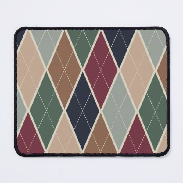 Artikelvorschau, Vintage-Argyle-Muster – Klassisches Dark Academia-Diamant-Karomuster entworfen und verkauft von LYAN-STORE.