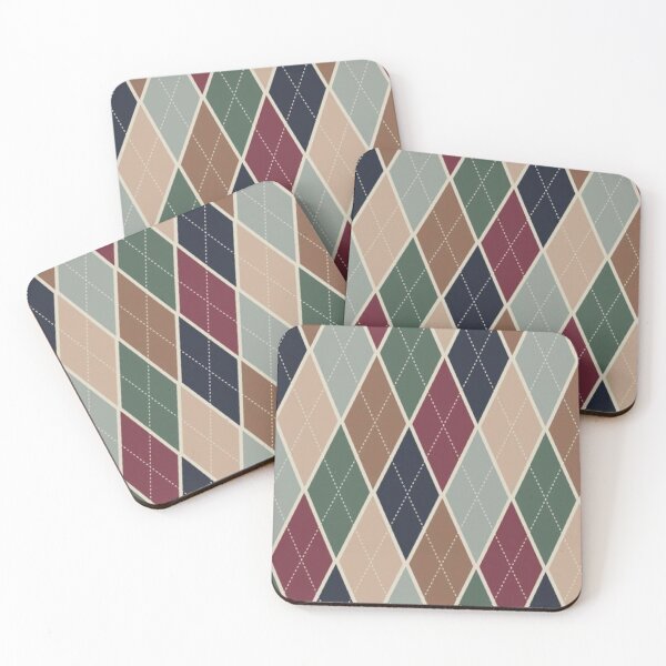 Item preview, Vintage Argyle Pattern — Classic Dark Academia Diamond Plaid Print designed and sold by LYAN-STORE.