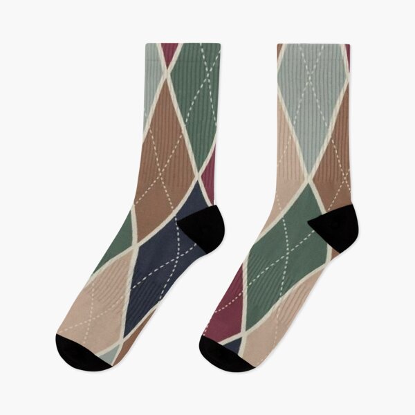 Item preview, Vintage Argyle Pattern — Classic Dark Academia Diamond Plaid Print designed and sold by LYAN-STORE.