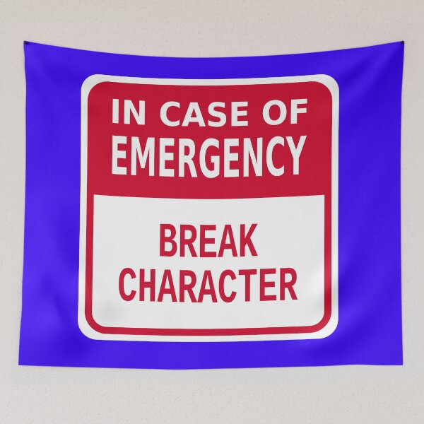 Item preview, In Case of Emergency Break Character designed and sold by Karate Octopus.