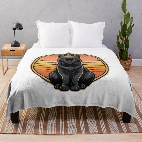 Item preview, Black Cat King Royal Crown designed and sold by PrintforDesign.