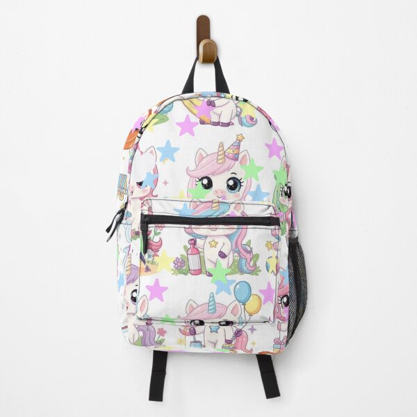 Item preview, Cute Chibi Unicorns Pattern with Stars and Colorful Little Ponies designed and sold by bakosshops.