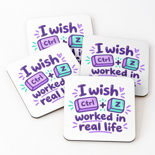 Item preview, Ojalá Ctrl+Z funcionara en la vida real - humor tecnológico designed and sold by HandicraftArt.