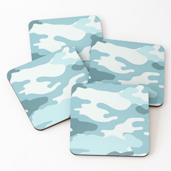 Item preview, Light Blue Camouflage Pattern — Cool Pastel Blue Camo Seamless Print designed and sold by LYAN-STORE.