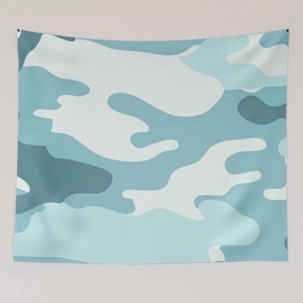 Item preview, Light Blue Camouflage Pattern — Cool Pastel Blue Camo Seamless Print designed and sold by LYAN-STORE.