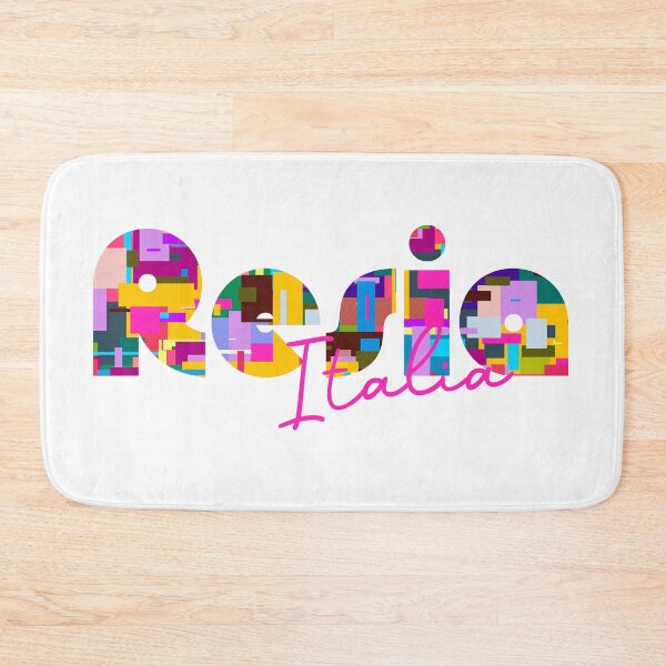 Item preview, Resia, Gorizia, Italy, Italia, colorful typography design for travellers designed and sold by Wanderful-roads.