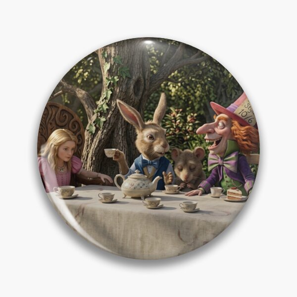 Item preview, The Tea Party from Alice in Wonderland original artwork designed and sold by Vintage Designs +.