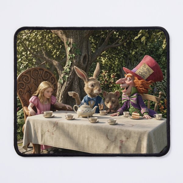 Item preview, The Tea Party from Alice in Wonderland original artwork designed and sold by Vintage Designs +.
