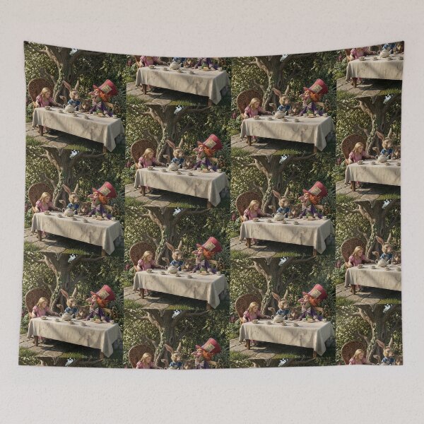 Item preview, The Tea Party from Alice in Wonderland original artwork designed and sold by Vintage Designs +.