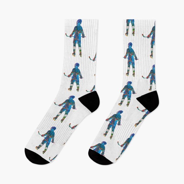 Item preview, Ice Hockey Player Watercolor Art designed and sold by Liededrom..