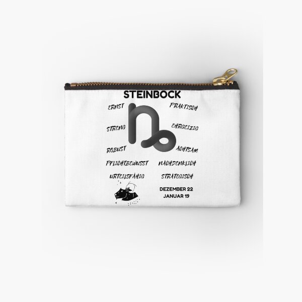 Artikelvorschau, Steinbock Sternzeichen Astrologie Horoskop Symbol - Classic Black & White entworfen und verkauft von ZODIARA.