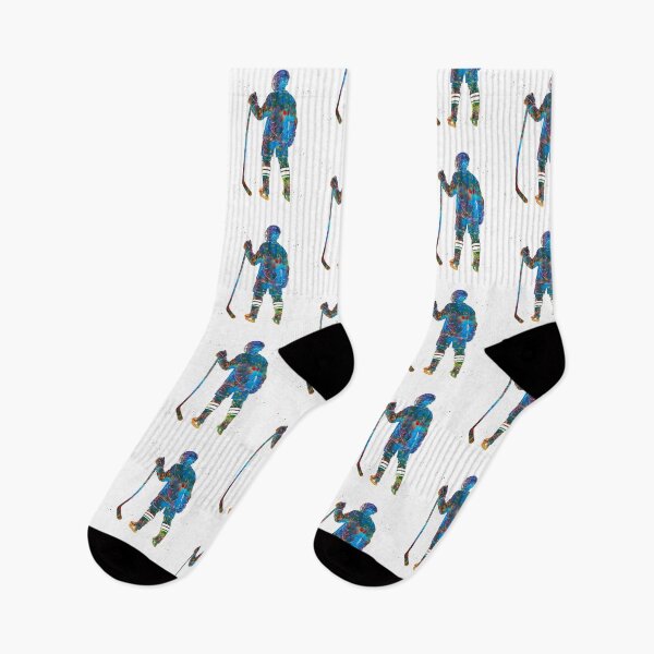 Item preview, Ice Hockey Player Watercolor Art designed and sold by Liededrom..