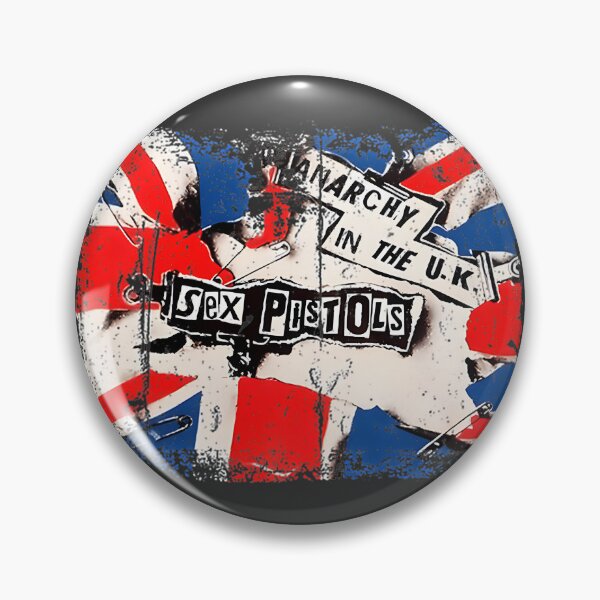 Item preview, Distressed Union Jack UK Flag Design with Safety Pins for Vintage British Style designed and sold by Jelena Novakovic.