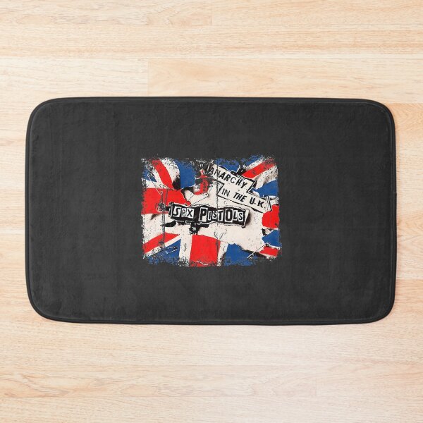 Artikelvorschau, Design mit abgenutzter Union-Jack-Flagge (UK) und Sicherheitsnadeln für einen Vintage-Stil im britischen Stil entworfen und verkauft von Jelena Novakovic.