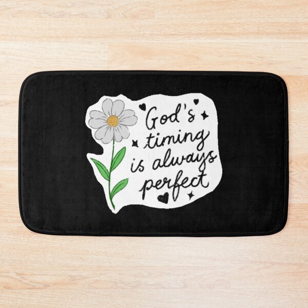 Item preview, God's Timing Is Always Perfect – Christian Faith Daisy Flower Quote designed and sold by Maviartig.