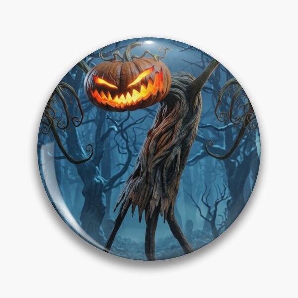Item preview, Pumpkin monster of the rotten patch Halloween horror art designed and sold by Vintage Designs +.