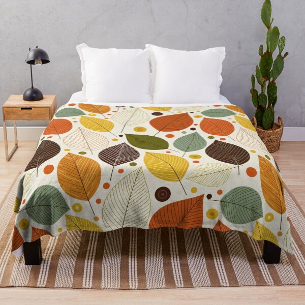 Item preview, Big Retro Leaves designed and sold by ArtfulAdv.
