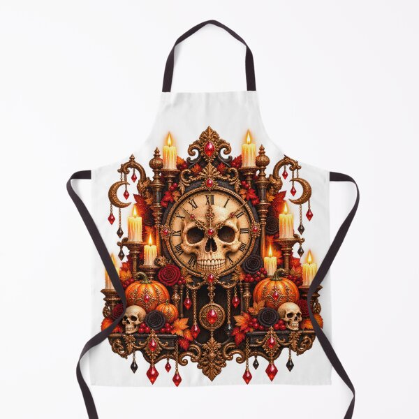 Item preview, Baroque Skull Clock – Victorian Gothic Halloween designed and sold by Clothes With Smiling Animals Walt Gral.