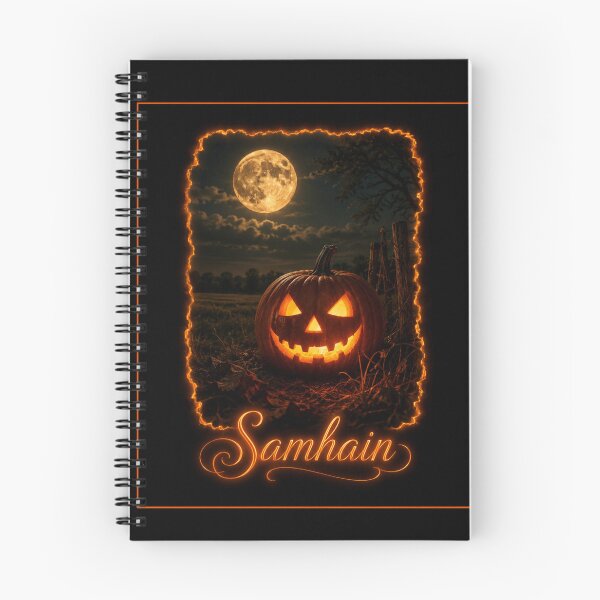 Item preview, Samhain Moonlight Jack-o’-Lantern – Glowing Halloween Pumpkin Art designed and sold by Witch Joseph.