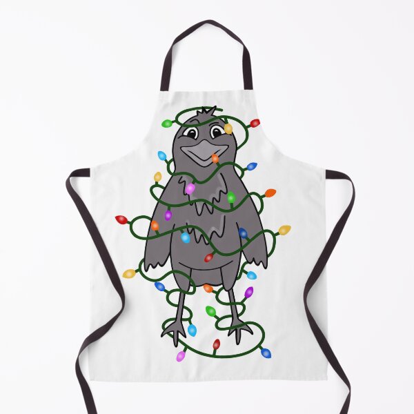 Item preview, Festive Crow Wrapped In Christmas Tree Lights designed and sold by Sartoris Art.