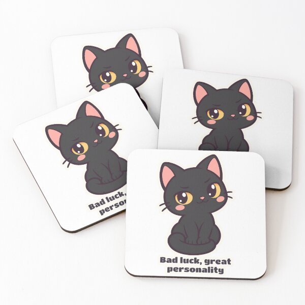 Artikelvorschau, Lustige schwarze Katze – Pechvogel, tolle Persönlichkeit entworfen und verkauft von OuqCreations.