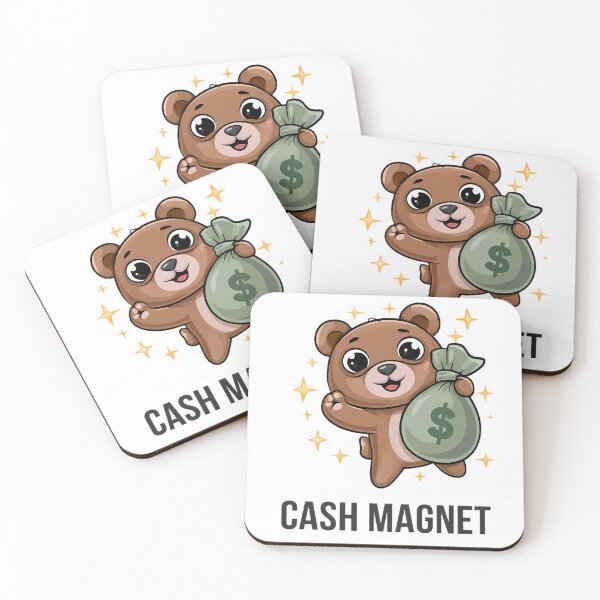 Item preview, Bear Holding a Giant Money Bag designed and sold by Retro Whimsy.