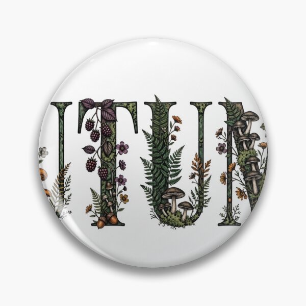 Item preview, AUTUMN Botanical Lettering — Dark Cottagecore Fall Design designed and sold by Sentient Cyborg Solutions.