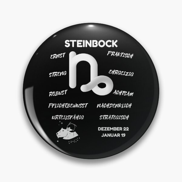 Artikelvorschau, Steinbock Sternzeichen Astrologie Horoskop Symbol - Classic White & Black entworfen und verkauft von ZODIARA.