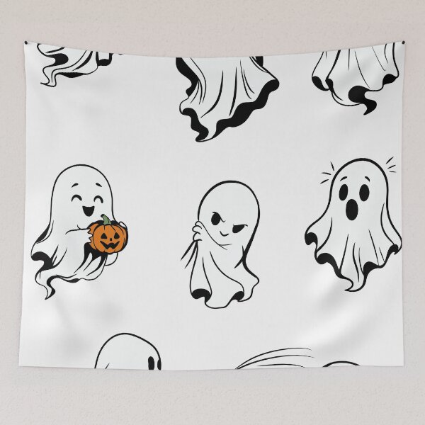Item preview, Cute Ghosts Sticker Pack — Spooky Kawaii Halloween Sheet Ghosts designed and sold by LYAN-STORE.