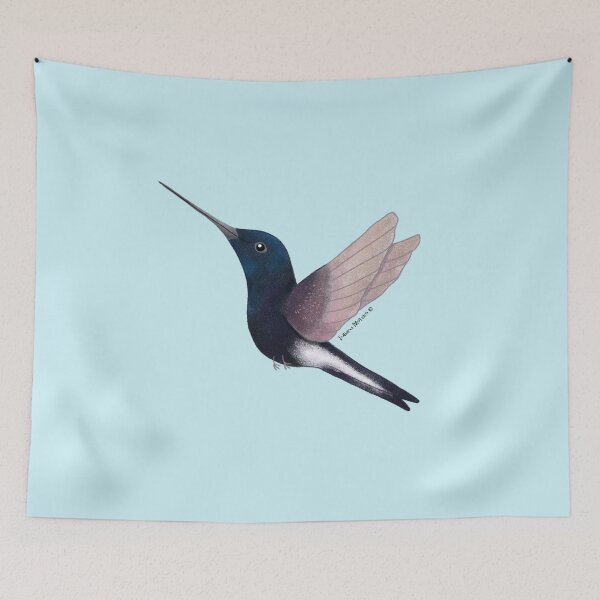 Item preview, Black Jacobin Hummingbird designed and sold by julianamotzko.