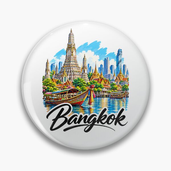 Item preview, Bangkok Thailand Wat Arun Travel Art designed and sold by EdwinkOne.