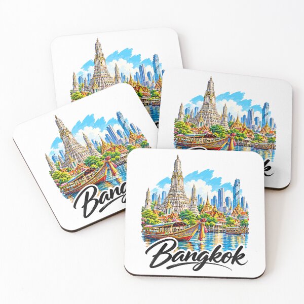 Item preview, Bangkok Thailand Wat Arun Travel Art designed and sold by EdwinkOne.