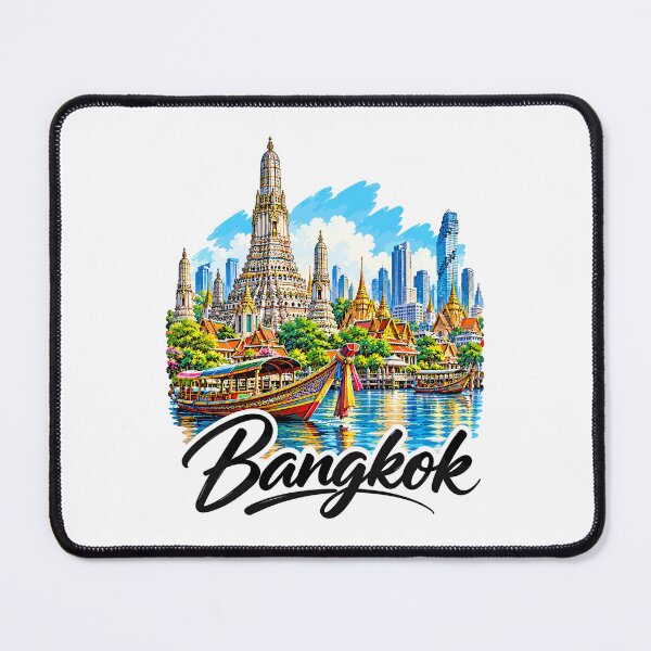 Item preview, Bangkok Thailand Wat Arun Travel Art designed and sold by EdwinkOne.