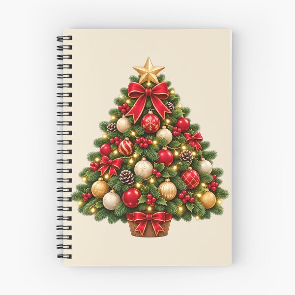 Item preview, Elegant Christmas Tree – Red and Gold Holiday Decor designed and sold by HO•Designs.