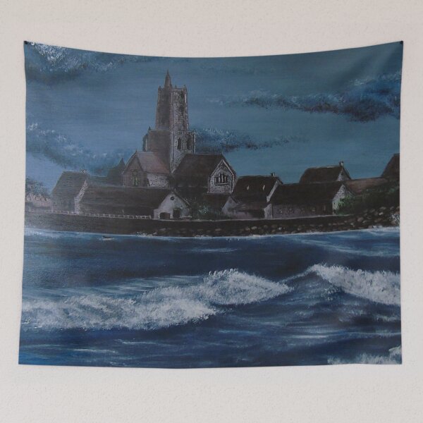 Item preview, Melancholy — Nocturnal and marine acrylic painting designed and sold by Galerie des Chimères.