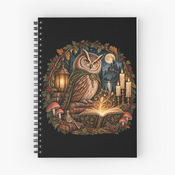 Item preview, Magical Owl – Woodland Bookkeeper designed and sold by Scarlett-Goods.