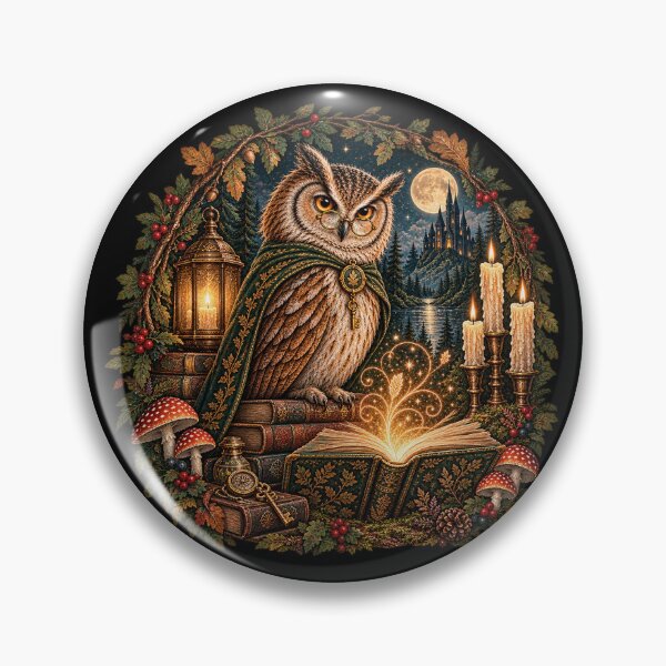 Item preview, Magical Owl – Woodland Bookkeeper designed and sold by Scarlett-Goods.