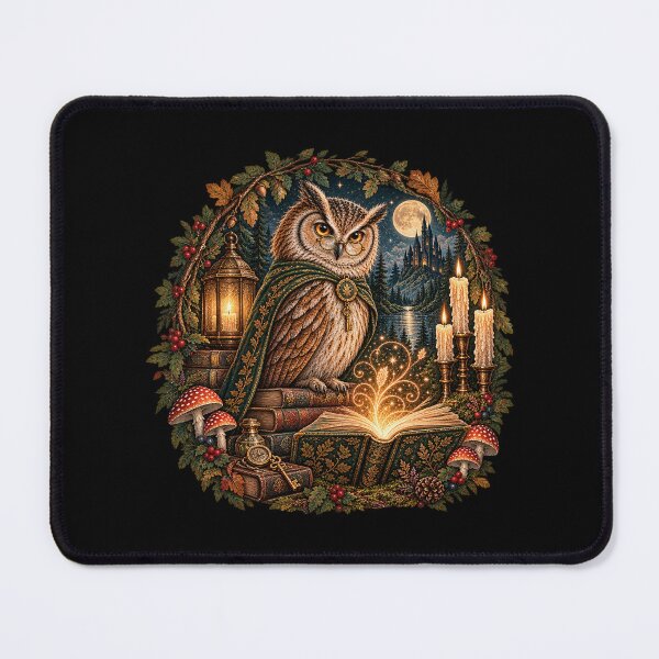 Item preview, Magical Owl – Woodland Bookkeeper designed and sold by Scarlett-Goods.