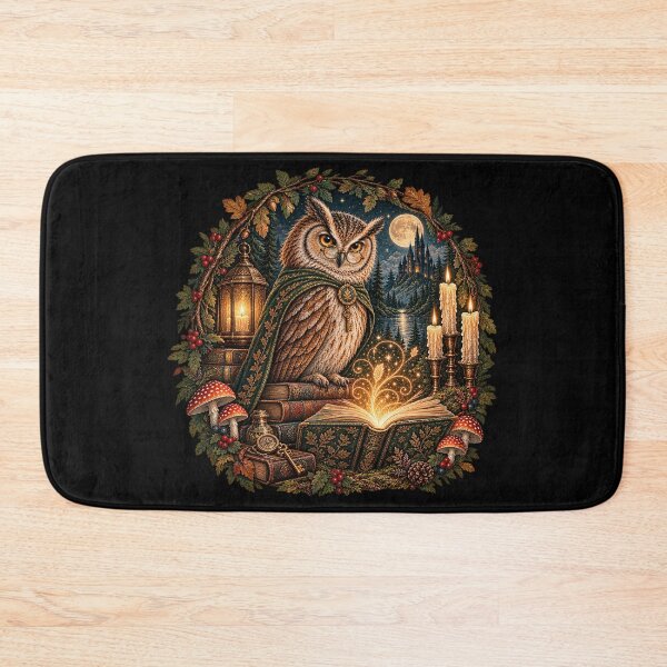 Item preview, Magical Owl – Woodland Bookkeeper designed and sold by Scarlett-Goods.