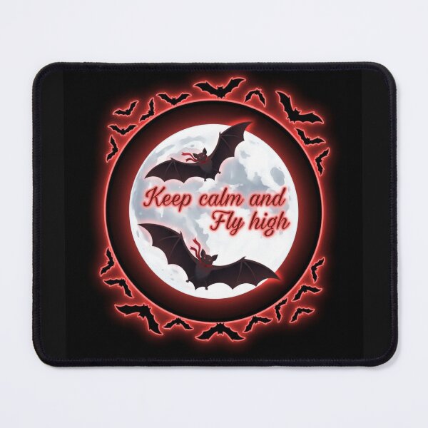 Item preview, Keep Calm and Fly High Bats with Moon designed and sold by Witch Joseph.