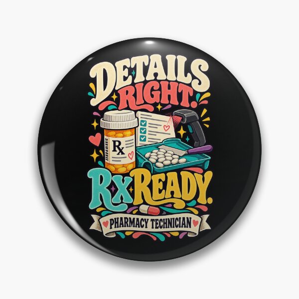 Item preview, Details Right Rx Ready - Pharmacy Technician designed and sold by MOTIFOLK.