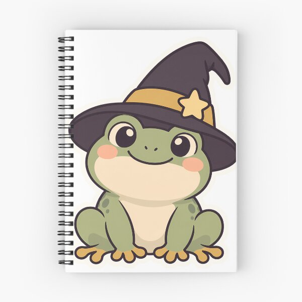 Item preview, Witch Frog Wearing a Tall Pointed Hat designed and sold by OuqCreations.