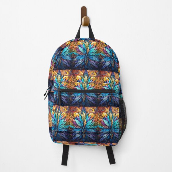 Item preview, Fractal Stained Glass Lotus Flower Pattern designed and sold by pinkal.