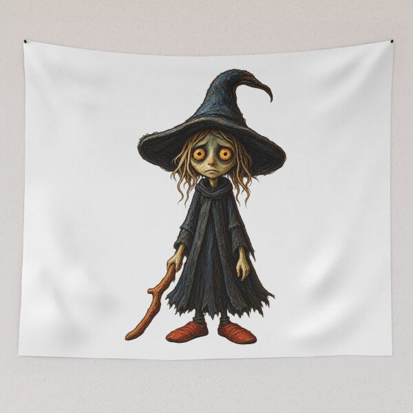 Item preview, The Hollow-Eyed Witch | Dark Fantasy Character designed and sold by Whatever Works.